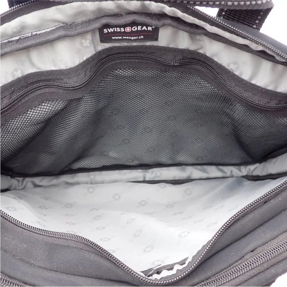 Swiss Gear Wenger Laptop Tablet Case Padded Black Shoulder Strap Crossbody